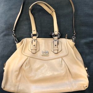 COACH TAN LEATHER MADISON PURSE